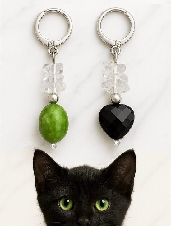 Dabīgo pērļu auskari "Brīvā Elpa"